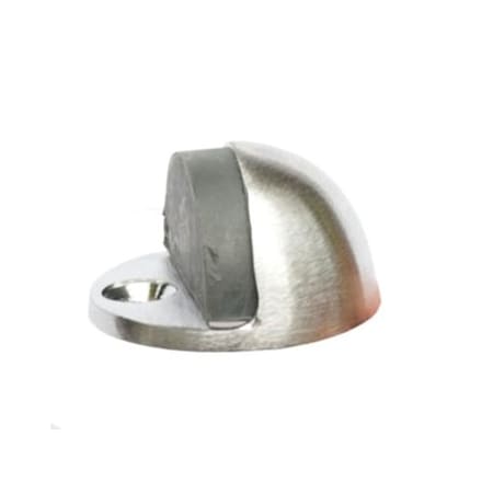 Orca Hardware Low Rise Dome Floor Stop With Gray Tip, US26D Satin Chrome Finish TH-23LP-26D